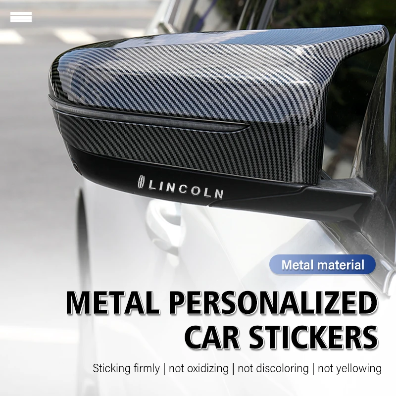 4PCS 3D speaker stereo speaker badge emblem Sticker Car  For Lincoln Aviator Navigator Continental Nautilus Flyer Corsair