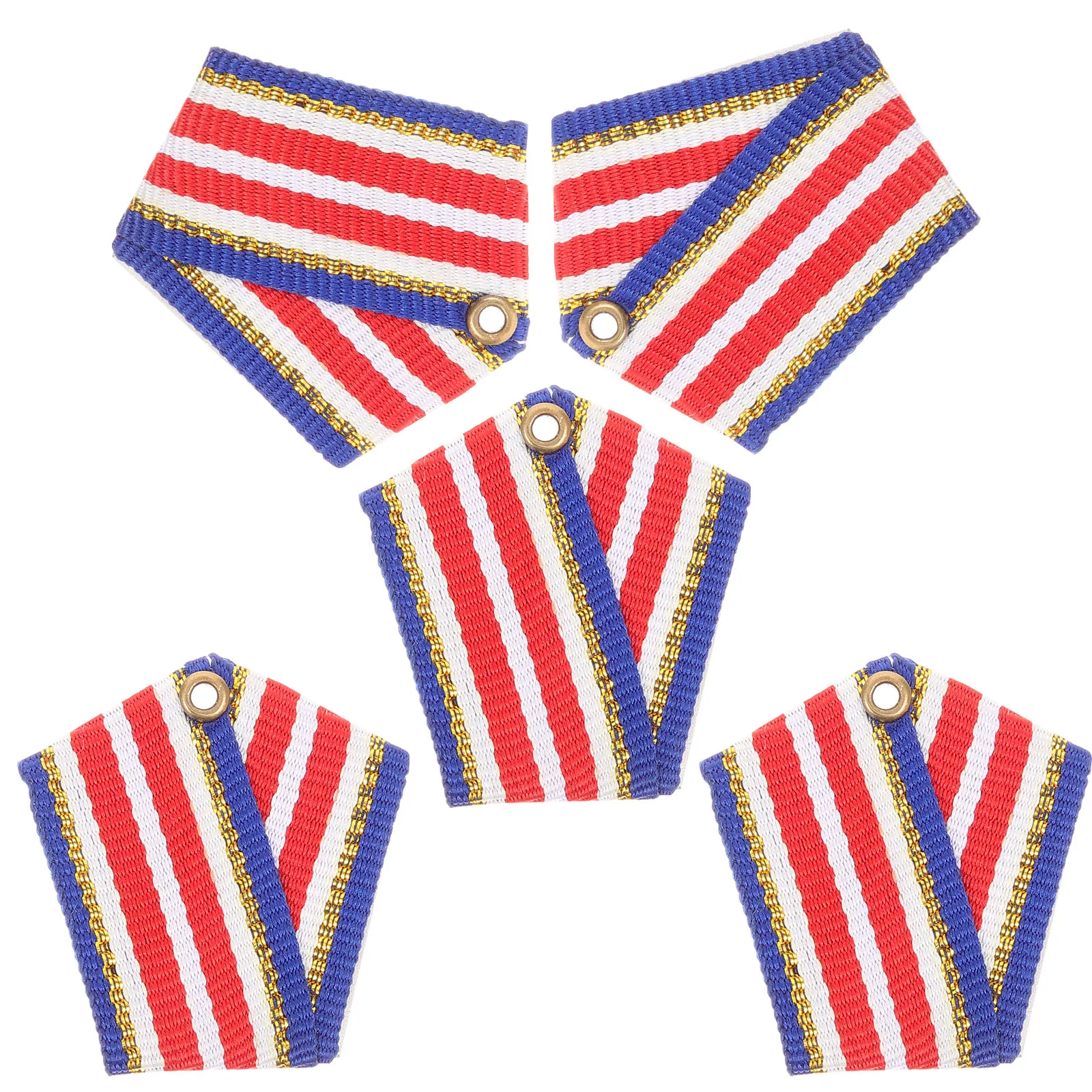 

5pcs Metal Medals Custom Kids Award Badges Lapel Pins Party Toys Polyester Brooches Halloween Accessories