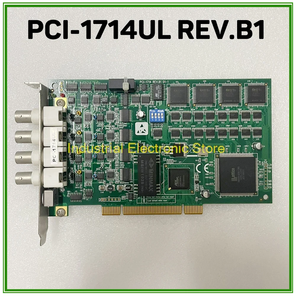 For Advantech 10 Megabyte 12-Bit 4-Channel Simultaneous Analog Input Capture Card PCI-1714UL REV.B1