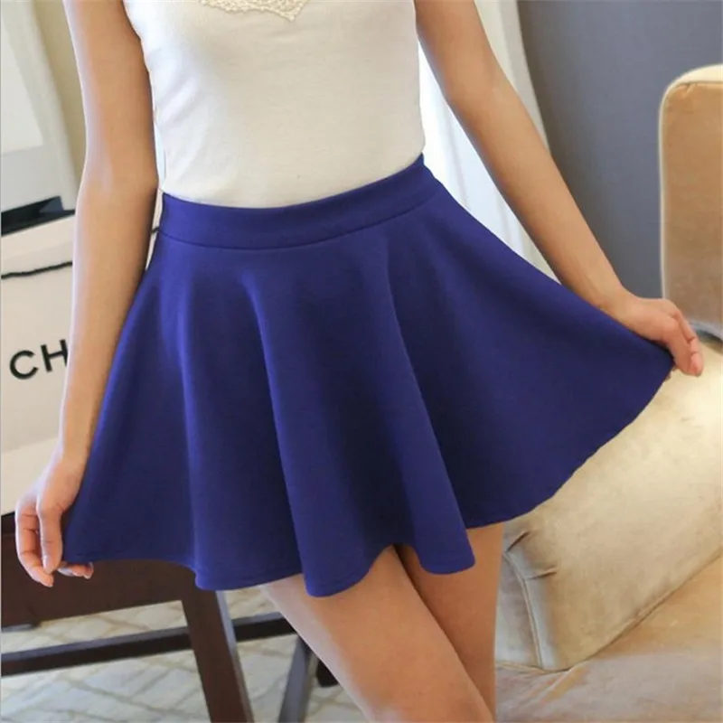 campus style four seasons pleated skirt Harajuku skirt female casual dance Korean style student solid color short sundress