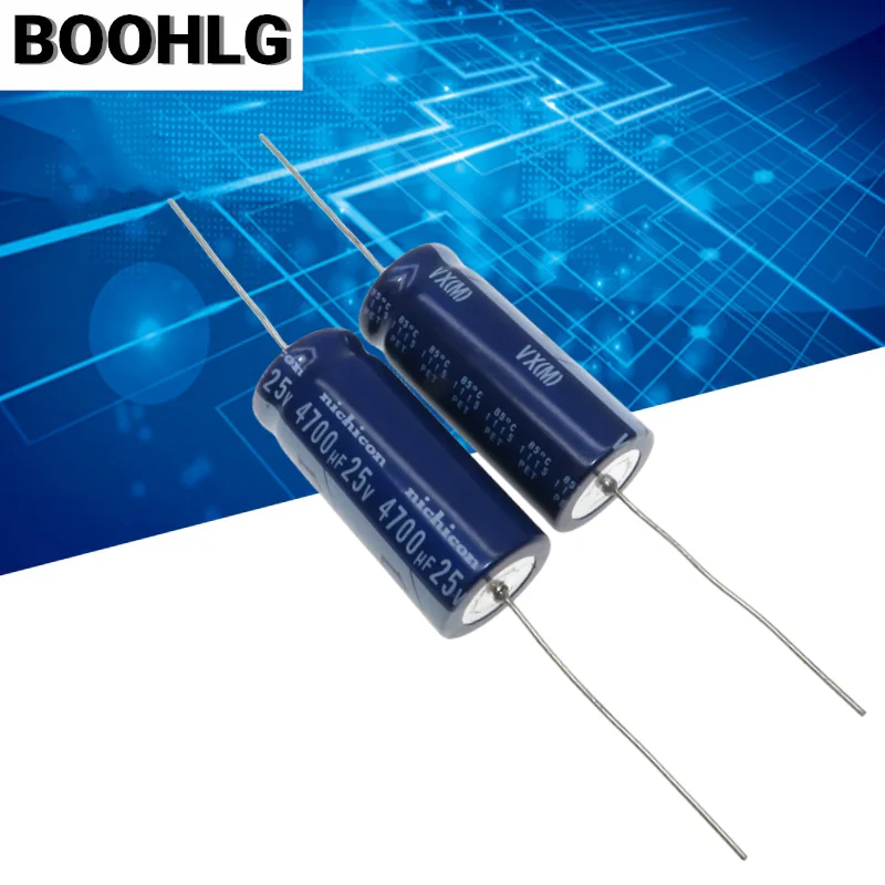 2PCS original 4700UF 25V Nichicon electrolytic capacitor 25V 4700UF 18X40 VX blue robe axial