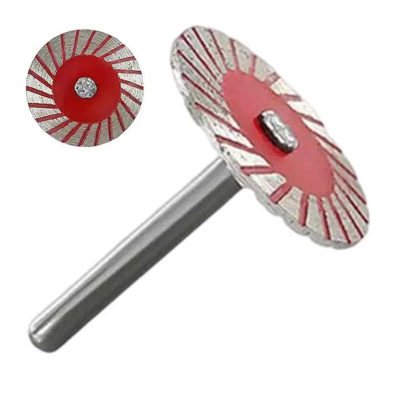 Diamond Cutting Disc Wheels Circular Saw Blade CutOff Rotary Tool Disk Mini Drill Mandrel Wood Stone Plastic Glass Sharps Cutter