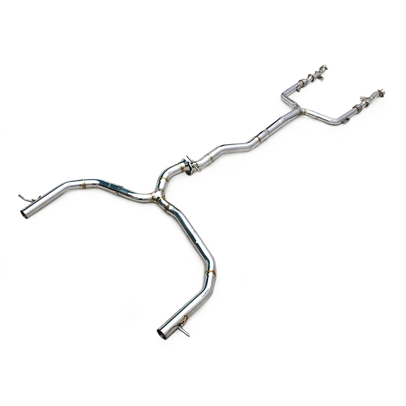 OEM Straight Through Exhaust Pipes For Mercedes-Benz C43 AMG 3.0T 2019-2024 Stainless Steel Catback Modified Sounds