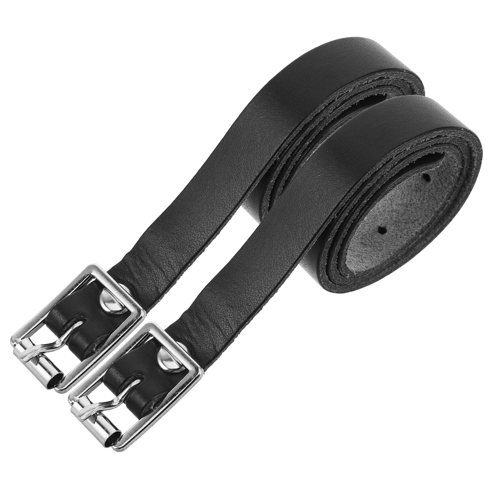 

Spurs Belt for Men Boots Durable PU Stainless Steel Webbing Adhesive Spurs Straps Cowboy Boot Accessories Portable Design