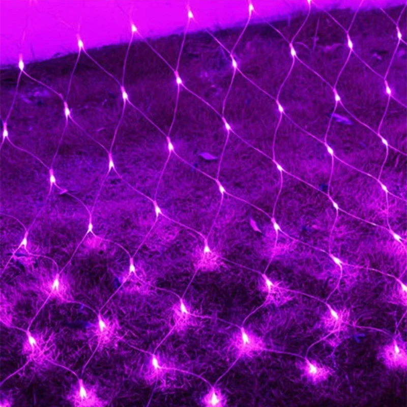EU plug 1.5x1.5M 2x3M Holiday Garlands LED String Light Net Lights Fairy Party Garden Shrubbery Wedding Decoration Curtain Light image 3