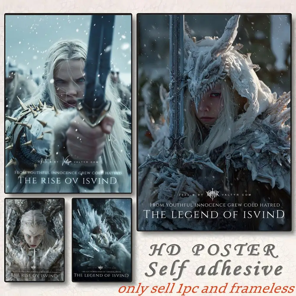 L-Legend Of The Dark Elf For The Dark Novel Poster Home Living Bed Room Bar Hallway Sticky Wall Art Printing Aesthetic Decor