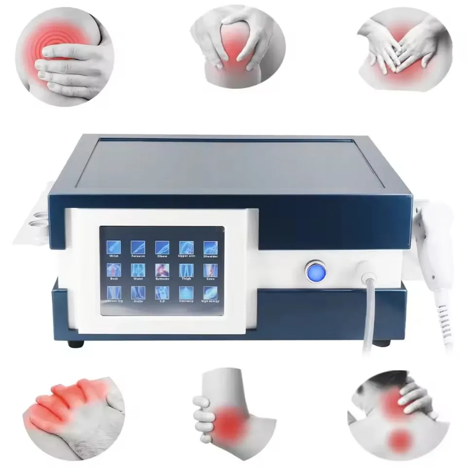 New12Bar Shockwave Therapy Machine 6 Probes Extracorporeal Pneumatic Shock Waves Tennis Elbow ED Pain Relief Body Relax Massager