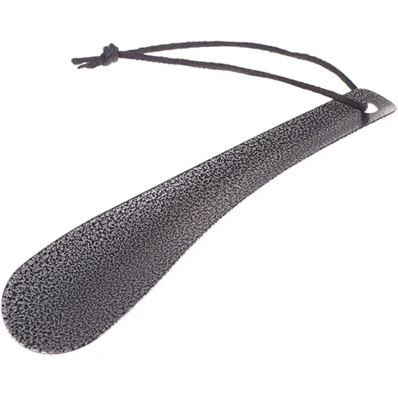 1pc 19cm shoehorn, shoe assistant, portable stainless steel shoehorn, household necessities. metal shoe horn