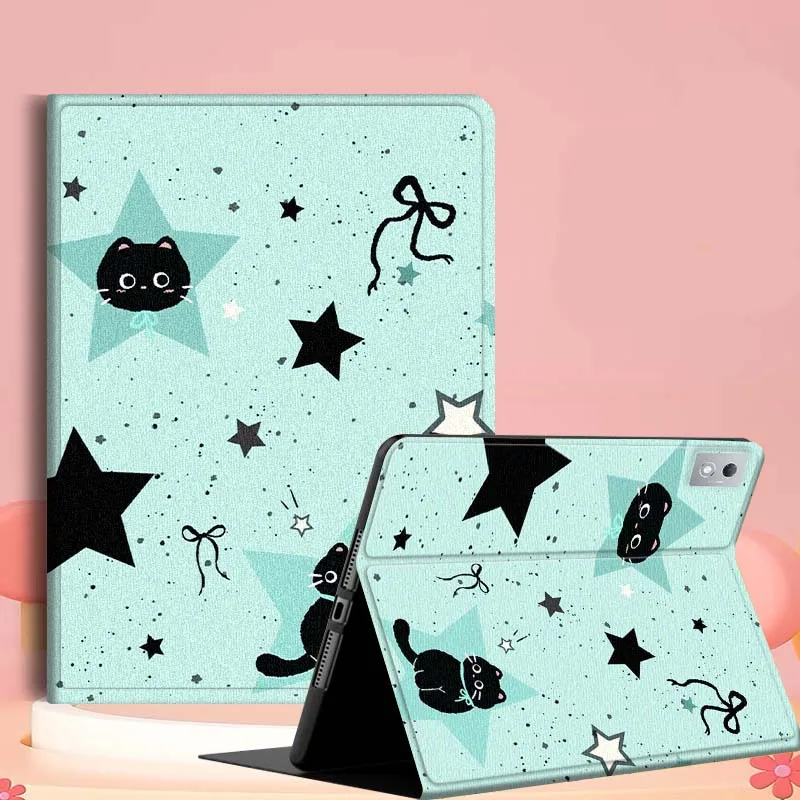 

Interesting Black Cat Pattern For Lenovo Tab Xiaoxin Pad 700 Y900 Gen4 K10 P11 GT K11 3rd P11 P12 Plus Pro Gen Tablet Case