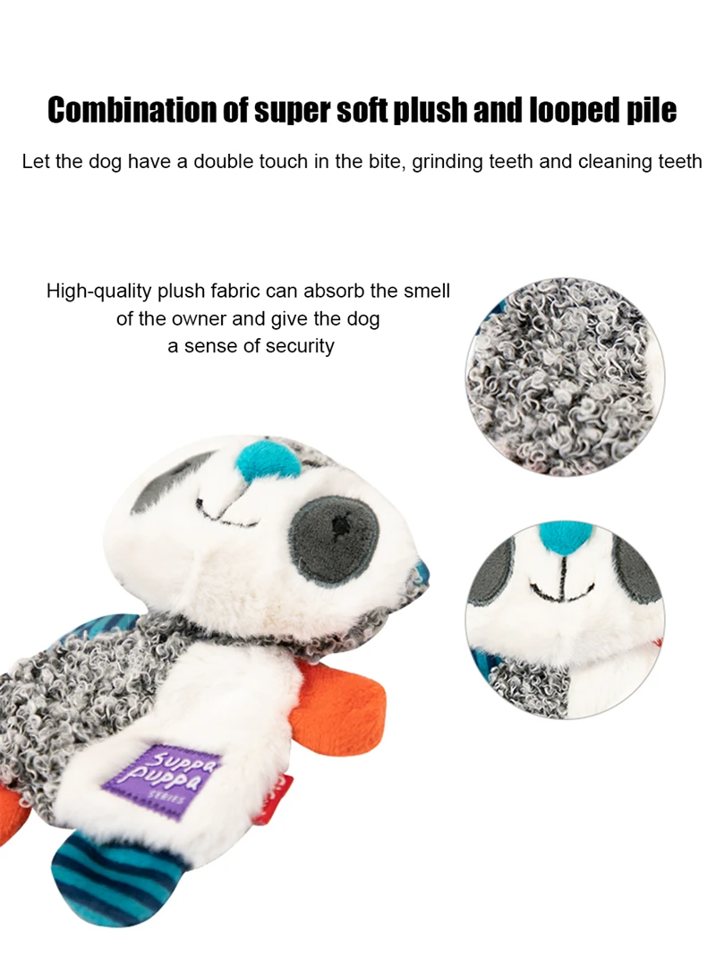 Gigwi Newest Pet Toys Suppa Puppa Series Sound Paper Molar Teeth Sounding Plush Washable Pet Toys for Dog Puppy