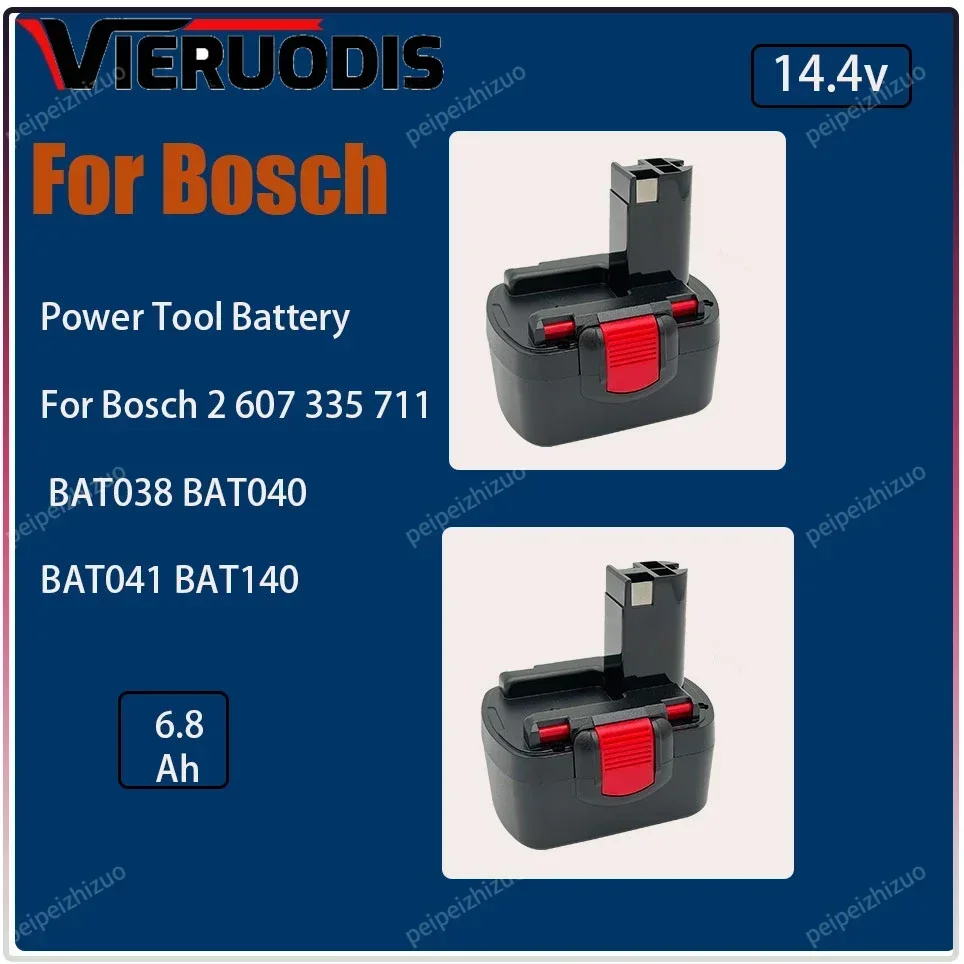 

For Bosch 14.4V 4.8AH/6.8AH/9.8AH Battery For Bosch D70745 2607335273 BAT038 BAT040 BAT140 BAT041 Power Tool Battery