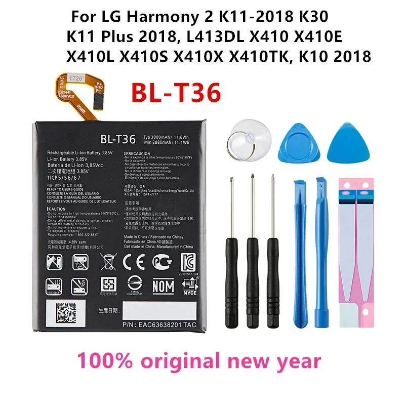 Original BL-T45 BL-T39 BL-T36 BL-T30 BL-T24 BL-T23 BL-T16 BL-T5 Replacement Battery For LG LM-Q730N/G7/K30 K10 X Power 2/K220