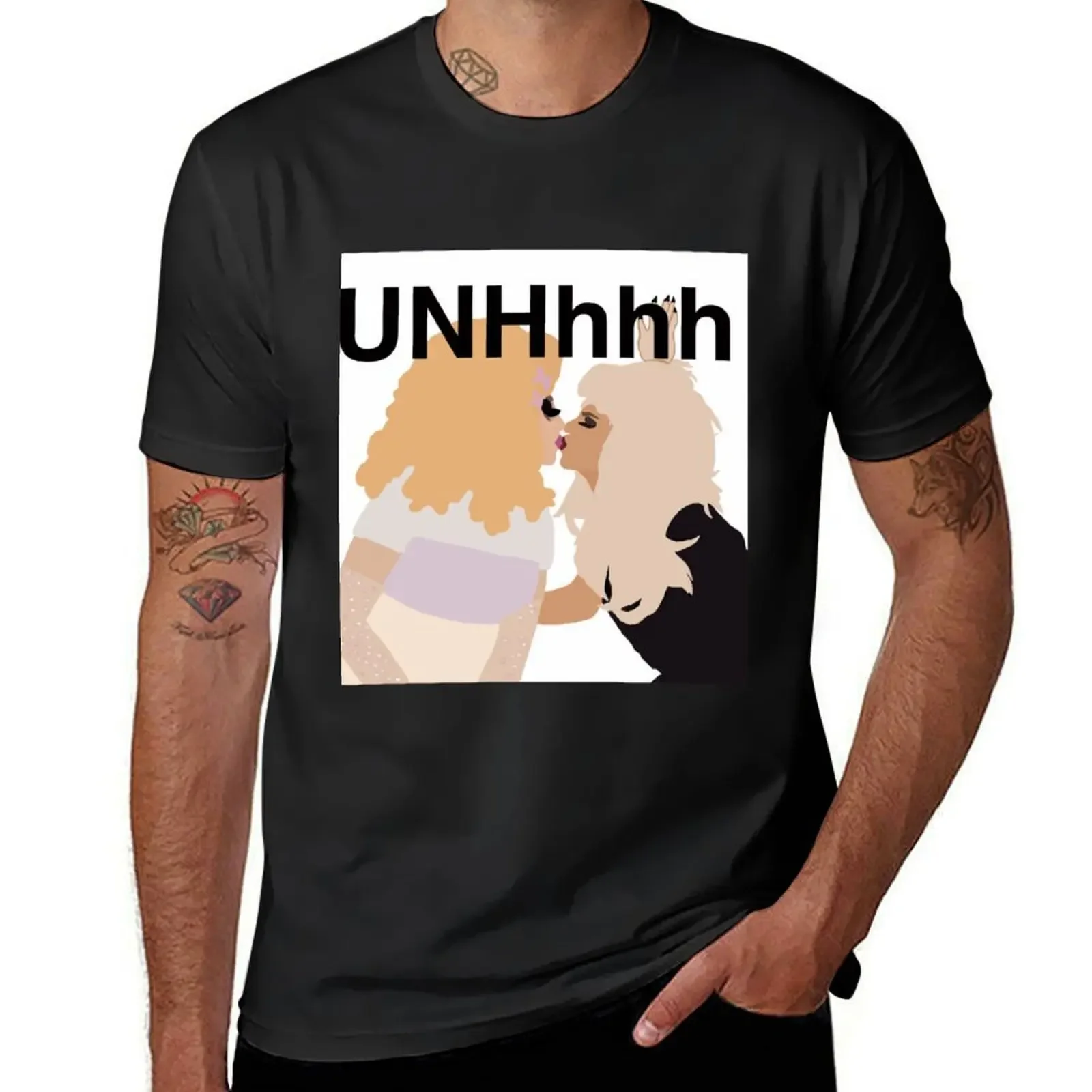 UNHhhh Kisses! With Trixie and Katya T-Shirt plus size clothes custom shirt tees oversized t shirt men