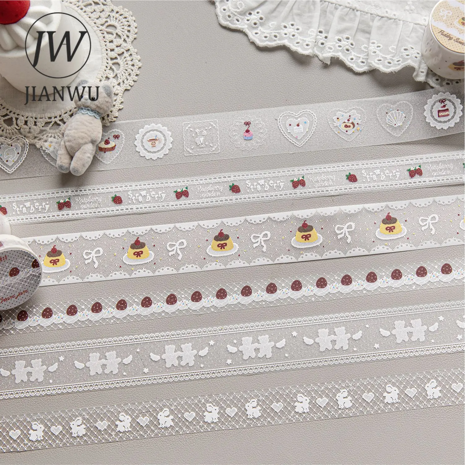 jianwu-fita-pet-artesanal-serie-renda-vintage-com-tema-de-cenario-de-bolo-de-morango-e-renda-para-colagem-criativa-diy-e-papelaria-para-diario