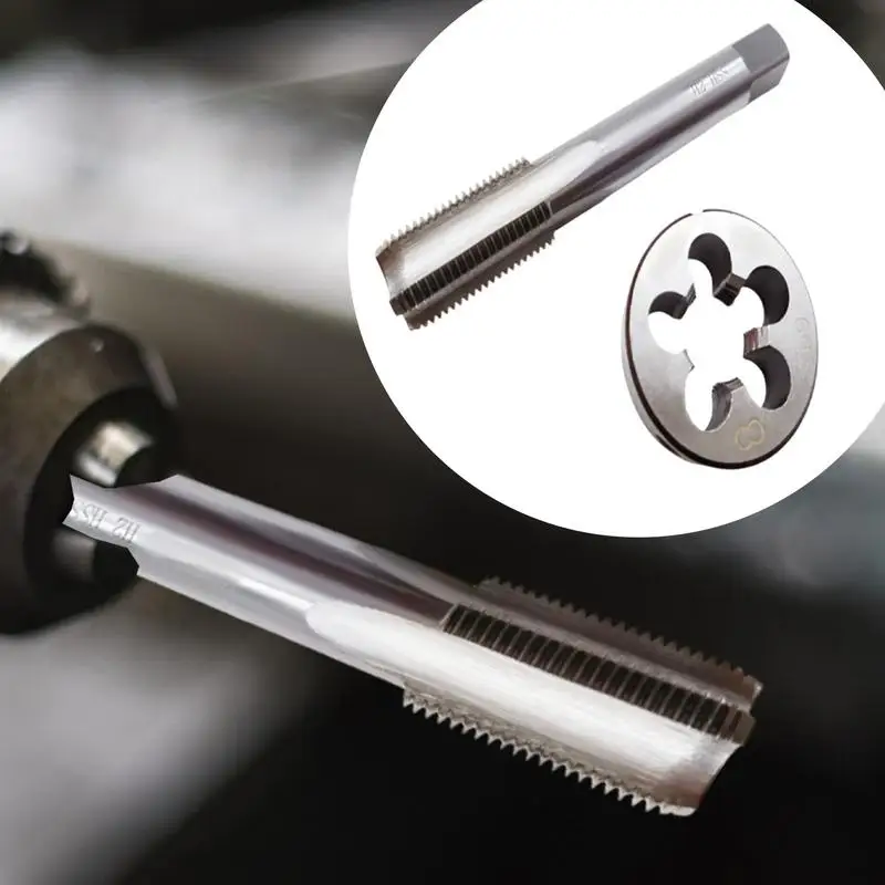 Kit Rethreading Tap metrik dan Die Rethreading, kekerasan tinggi pita torsi tinggi & Set mati tahan aus desain keran dan Kit Rethreading