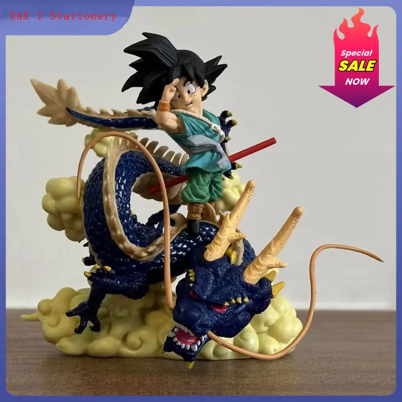 13cm Figurka Anime Dragon Ball Powodzenia Goku Shenron Gt Son Goku Super Saiyan Pvc Figurka Kolekcjonerska Statua Model Zabawki Prezent