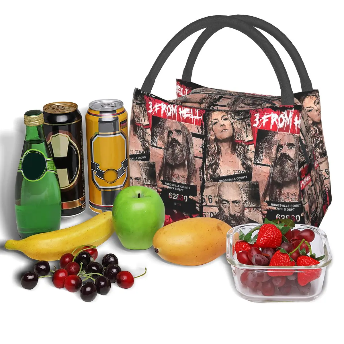 Film House Of 1000 Corpses Bolsas de almuerzo reutilizables Caja Bento aislada Bolsa de almuerzo Bolsas de picnic Bolsa térmica más fresca para mujer Trabajo de niños