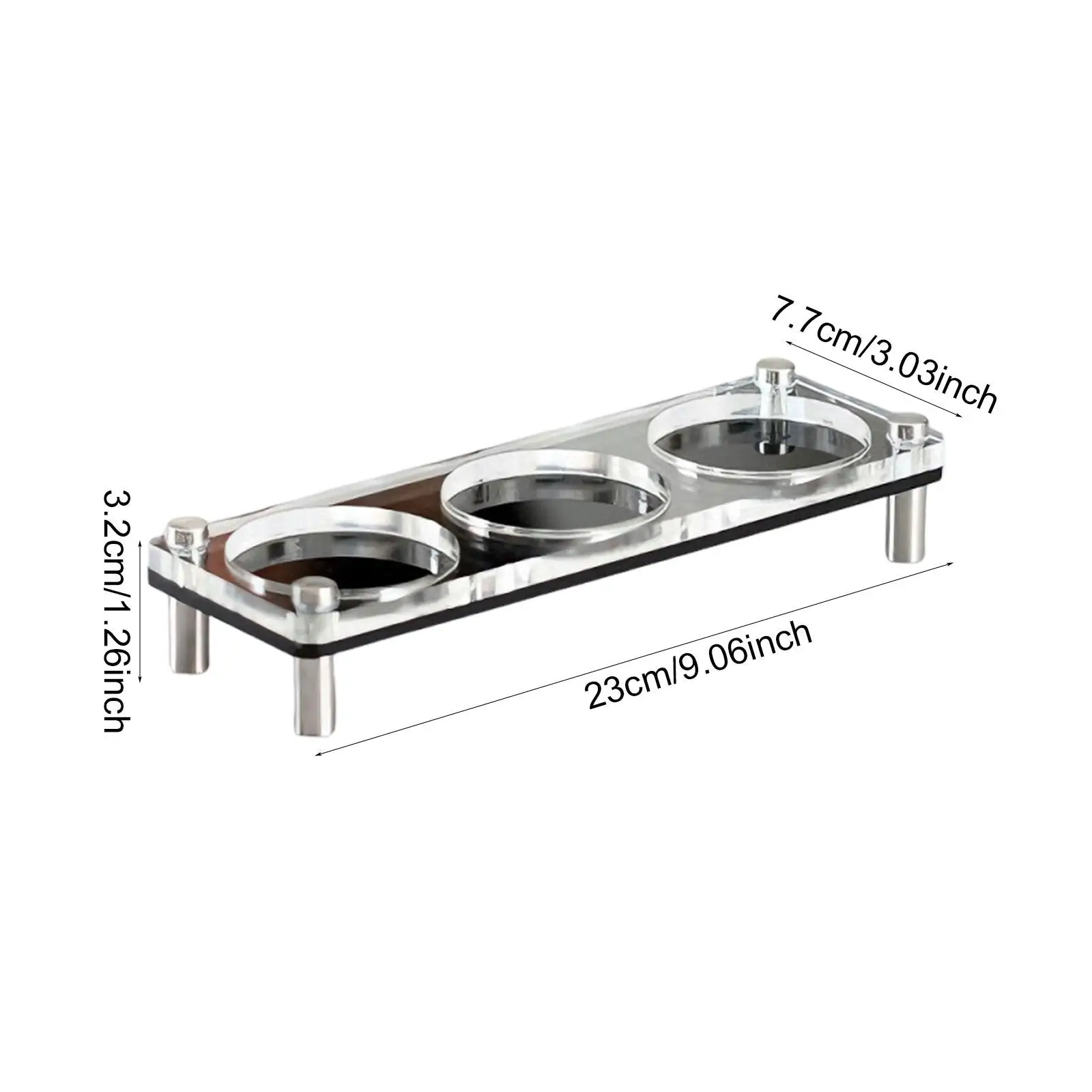 Espresso Tamper Holder Sturdy Acrylic Stainless Steel Organizer Compatible with Espresso Machine Parts and Tools