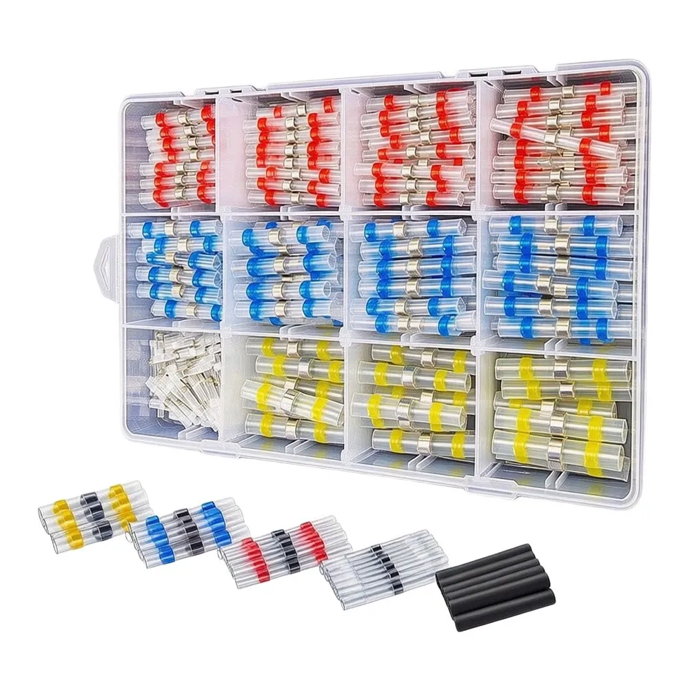 300PCS Waterproof Solder Ring Heat Shrink Terminals for Reliable Connections in Wet Dusty or Vibration Conditions