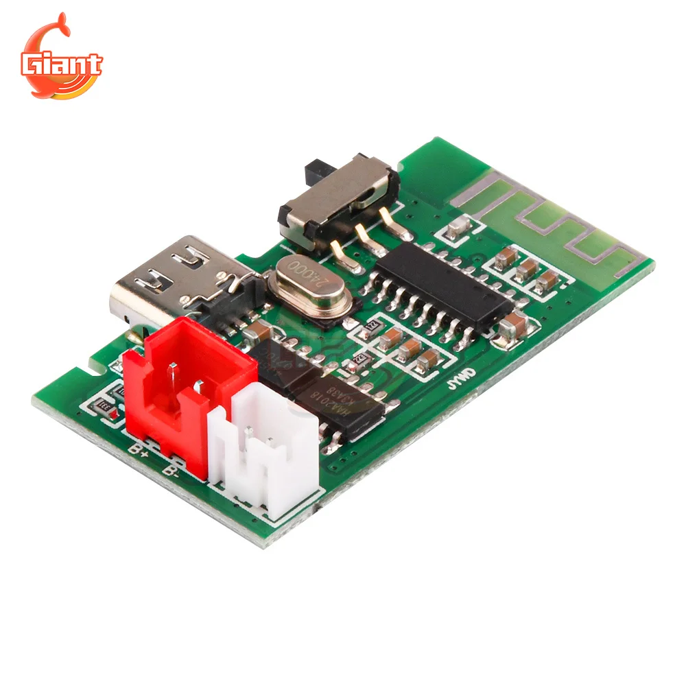 3.7V 4 Ω 3W Lithium Battery Power Amplifier Board Mono Bluetooth Power Amplifier Module DIY Wireless Speaker BT Amplifier Board