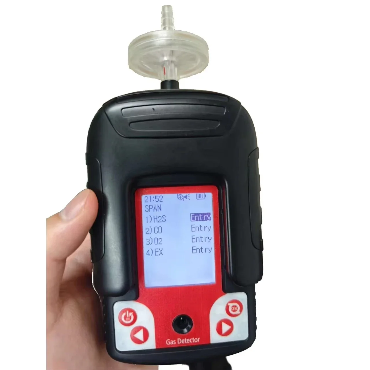 Ms104k-m gas detector, portable handheld 4-gas sensor with pump and diffusion options