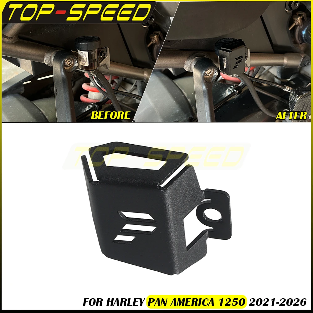

Motorcycle Rear Brake Pump Fluid Reservoir Guard Protector Oil Cup Cover For Harley Pan America 1250 PAN1250 PANAMERICA Special