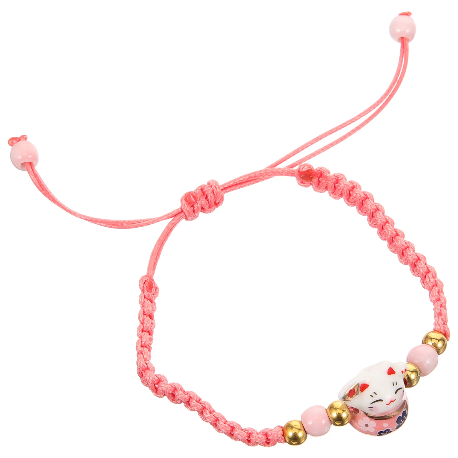 

Cat Bracelet Charming Painted Design Adjustable Woven Rope Bracelet for Women Girls Cat Bracelets for Women Braided Bracelets
