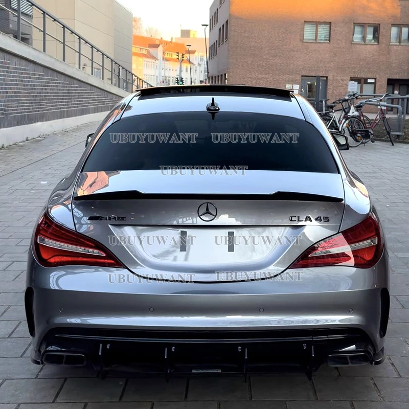 CLA Class Carbon Fiber Rear Spoiler Trunk Wings For Mercedes Benz CLA45 W117 C117 CLA 200 250 260 Sedan 2013-2018