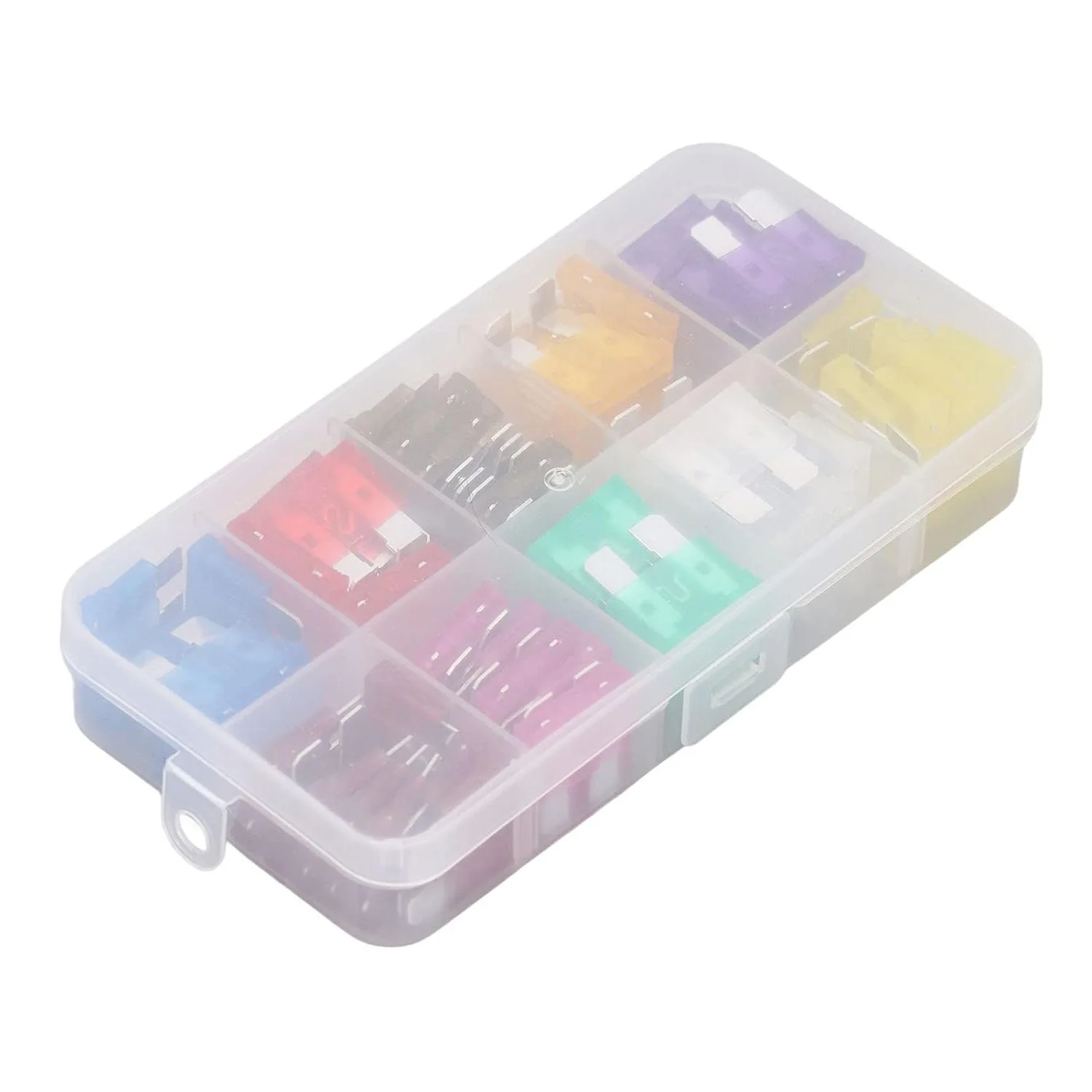 80pcs Boxed Aluminum 3-40A Blade Type Medium Fuses Car Fuse Kit for Automotive Protection