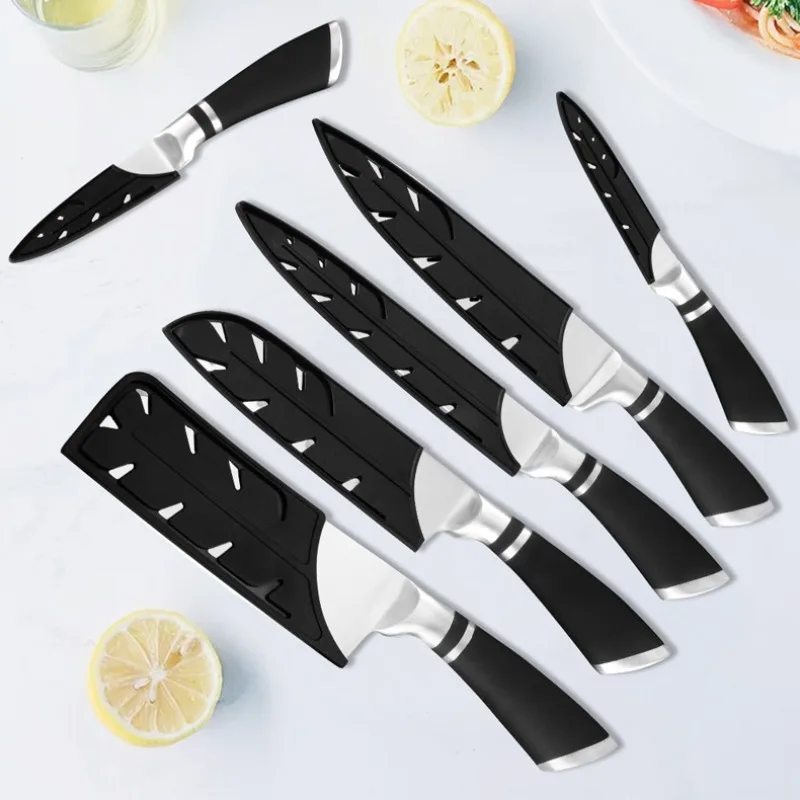 أكمام غطاء السكاكين تناسب سكين الشيف، وسكاكين الخبز والتشكيل - وواقي الشفرة من بلاستيك ABS