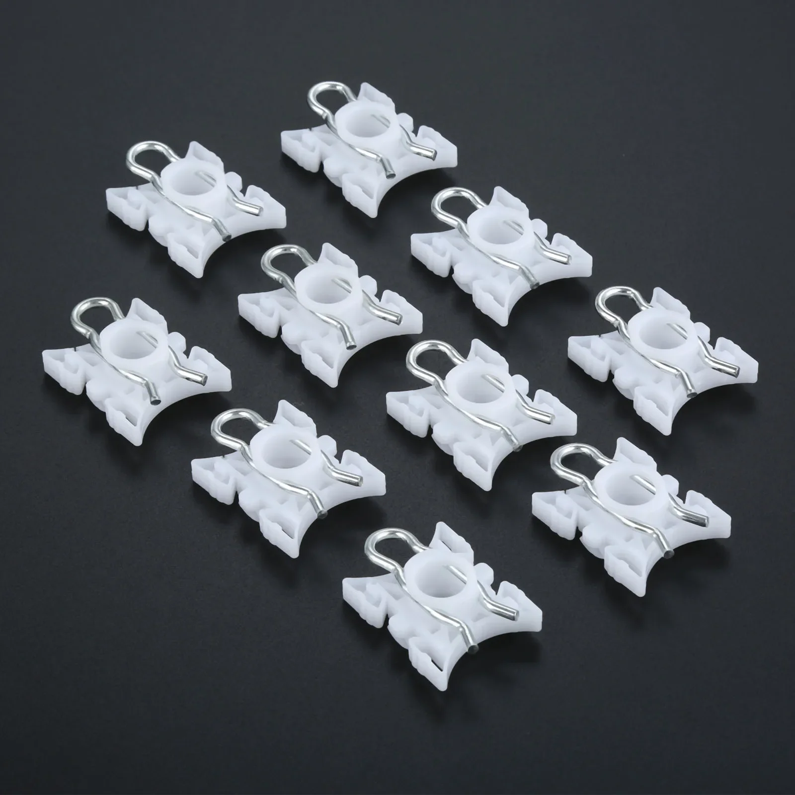 10Pcs Window Regulator Sliding Pivot Clips Auto Fastener Clip For BMW E36 E32 E34 325i 525i 535i M3 M5 Z3 Z4 Roller Lifter Clips