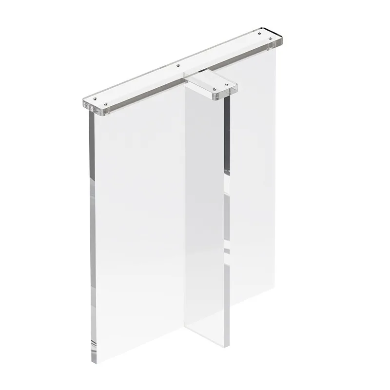 

T-shaped acrylic table legs transparent suspended dining table coffee table simple non-yellowing light luxury desk legs