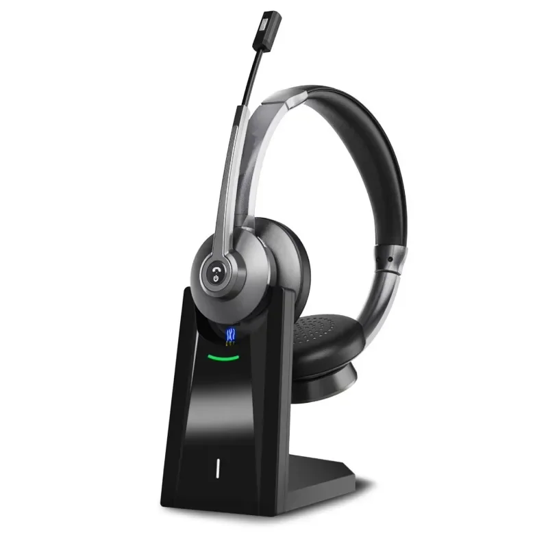 

Latest 2024 model Noise Canceling 26 Hours Wireless Headset For Office Call Center Trucker Bluetooth