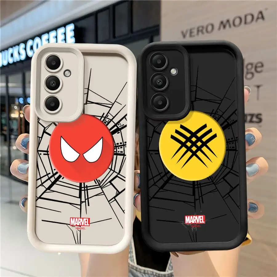 Funda de teléfono con logotipo de Los Vengadores de Marvel para Samsung Galaxy A12 A13 A14 A22 A23 A24 A32 A33 A34 TPU suave