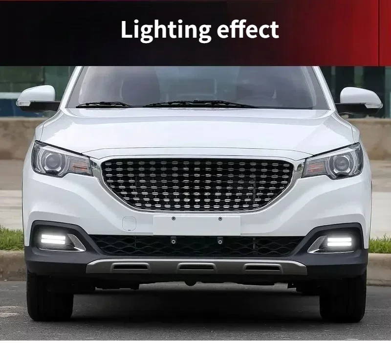 DRL For MG ZS 2017 2018 2019 2020 Car Led Daytime Running Lights Front Fog Lights Modified Driving Dynamic Turn Signal Lamp detail image 14