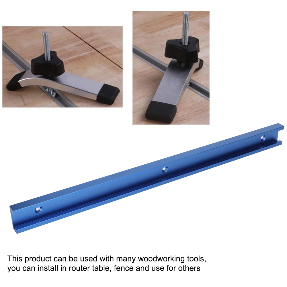 Aluminum T Track T Slot Miter Track Jig Tools for Woodworking Router Table 300/500/600mm Miter Track Jig t track Miter Jig Tool