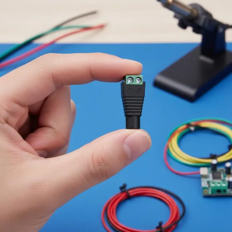 No Soldering Required Male Female Camera Monitoring Video Cable Plug Connector for Warehouse Surveillance System Installation