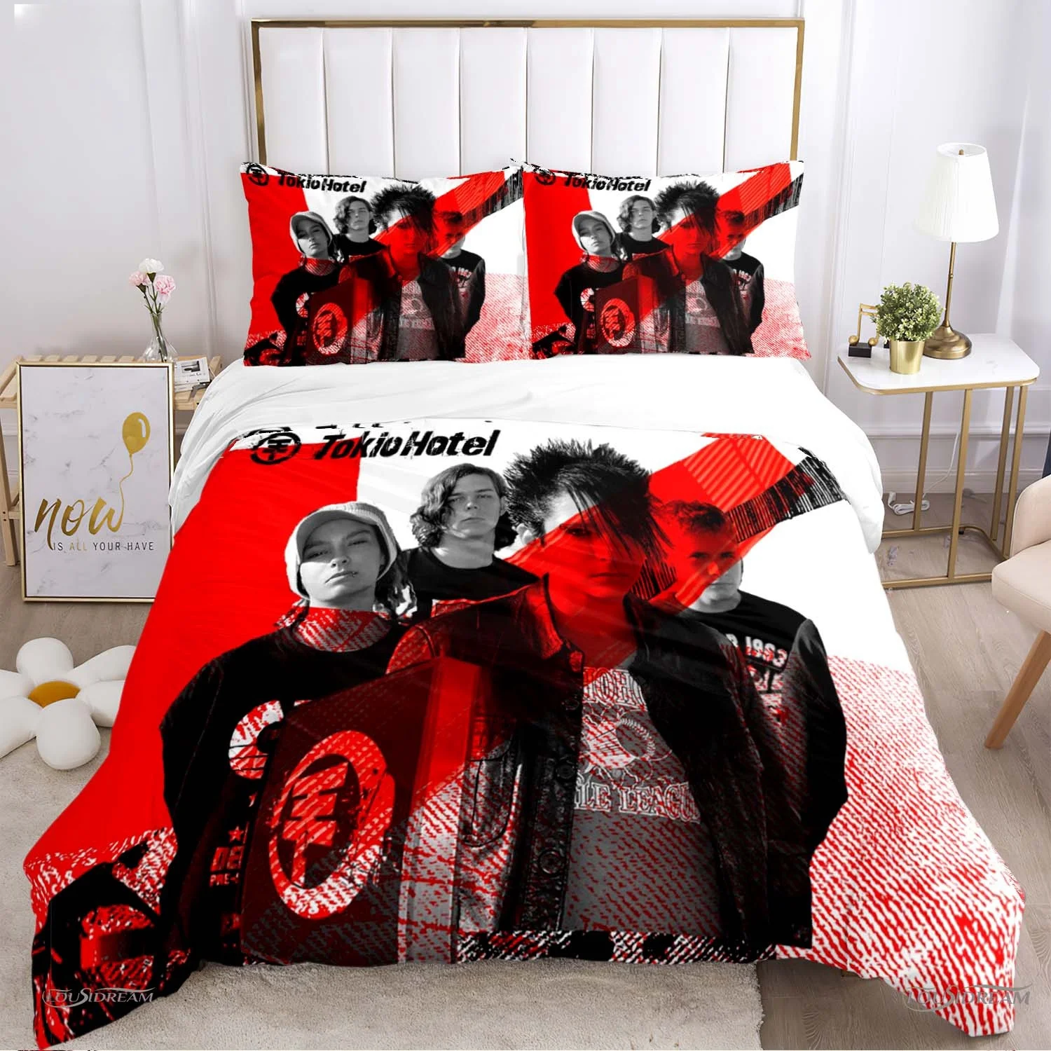 Tokio Hotel 3d Printing Rock Band All Season Duvet Cover Bedding sets Soft Quilt Cover and Pillowcases Single_Double_Queen_King