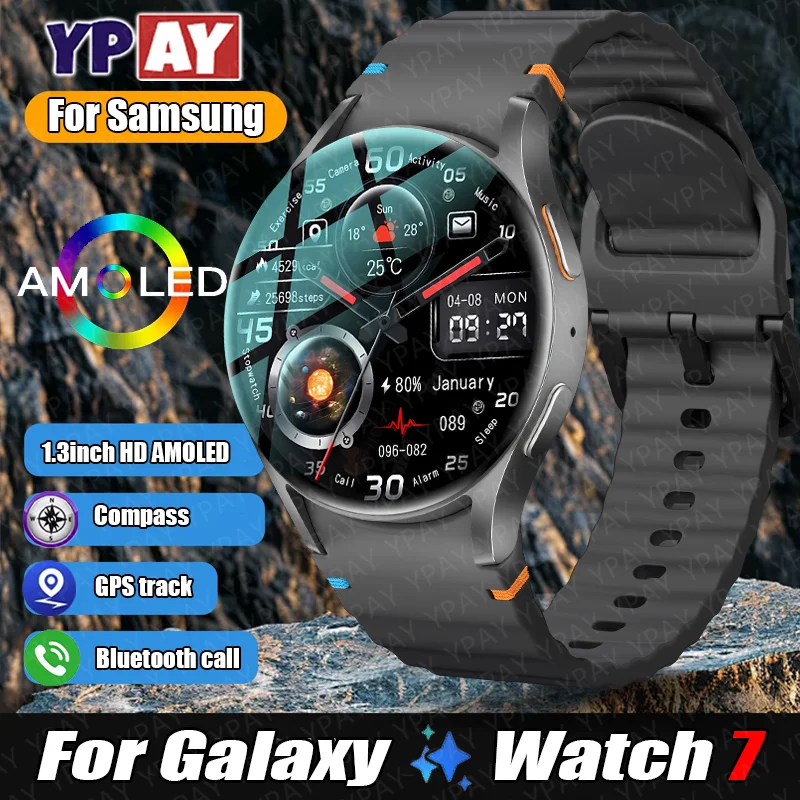 

For Samsung Galaxy Watch 7 Smartwatch Women's GPS Track Health Tracker IP68 Waterproof Bluetooth Talk Men's Smartwatch 2024 New