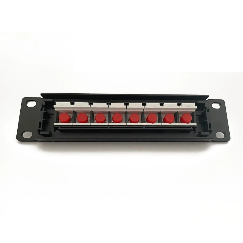 Ethernet Patch Panel for FC Optical 8 Port RJ45 Wall Rack Mount Keystone Mo