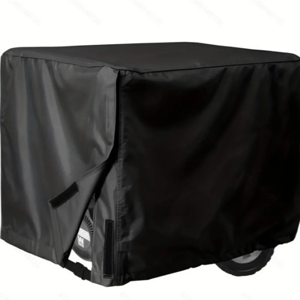 Durable Waterproof Generator Cover Universal Fit 5500-15000W Outdoor Protector Black