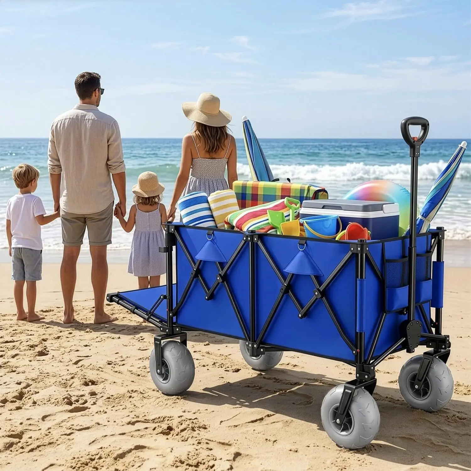 Heavy Duty Beach Wagon with 9