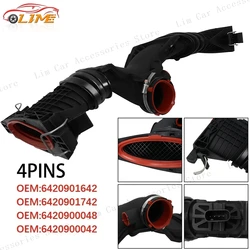 4pins Turbos Intake Pipe Mass Fit For ML350 GL350 3.0L w/ Air Mass Sensor 6420901642 6420901742 6420901142 6420900042 6420900048