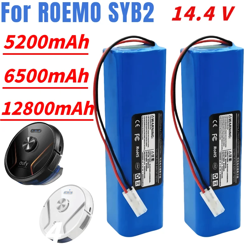 

NEW Replacement Battery for ROMEO SYB2 Pro Robot Vacuum Cleaner 14.4V 12800mAh INR18650 4S2P rechargeable battery