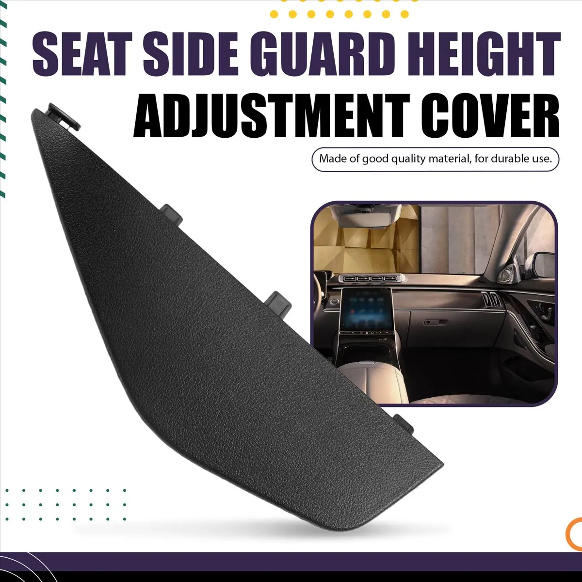 #56L (Black)Seat Height Cover for Mercedes-Benz A2239190801 A22391908019051 R,Automotive Parts & Accessories