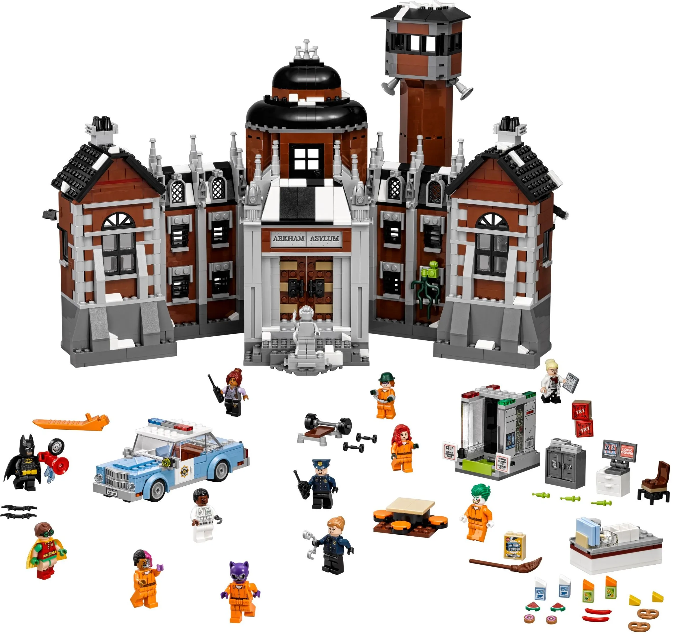 07055 Movie Series THe Arkham`s Lunatic Asylum Set Building Blocks Bricks Toys 70912