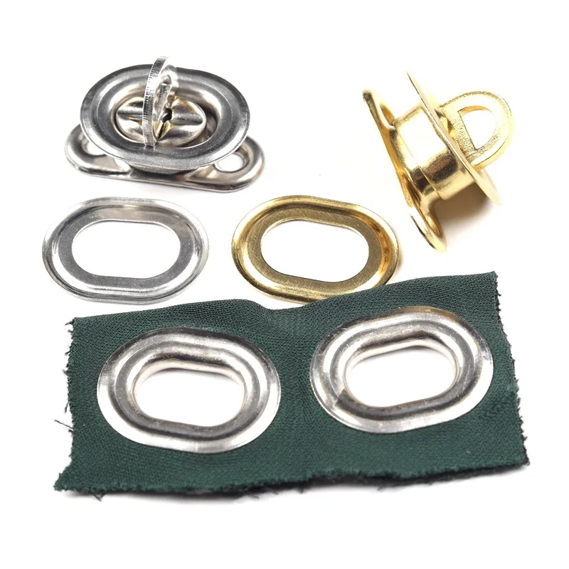 4 Sets Brass Oval Screw Buckle Brass Rotating Latch For Tarp Cover Garden Gazebo Vertical Screen