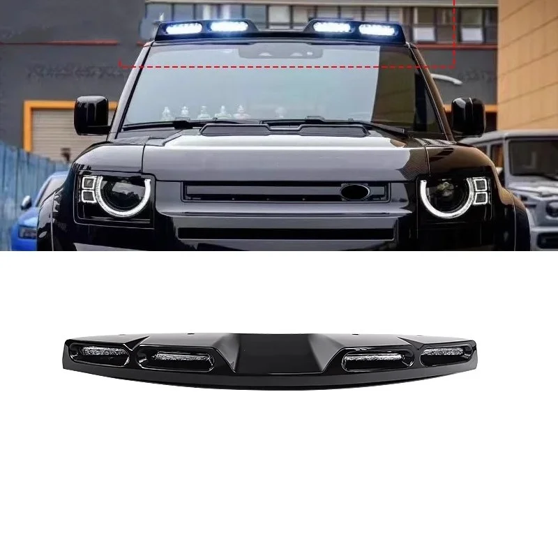 

Front Roof Top Light Bar Spoiler Running Lamp for Land Rover Defender 20-25 Car Accessories