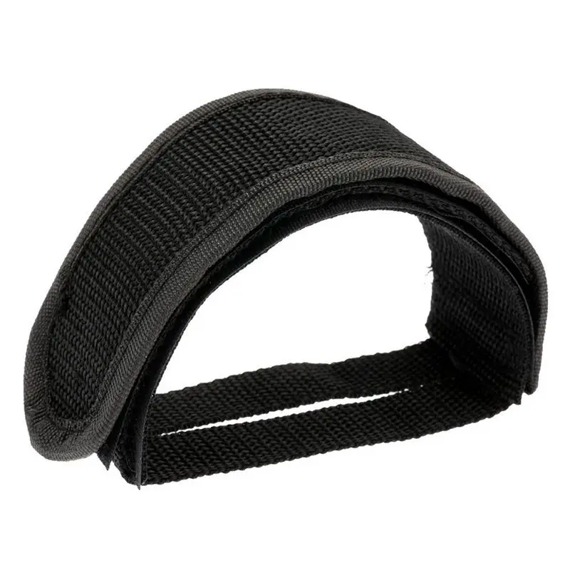 RTENTE-4X Soldier Fixed Gear Fixie BMX Bike Bicycle Anti-Slip Double Adhesive Straps Pedal Toe Clip Strap Belt Black