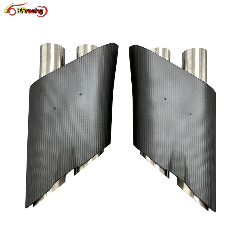 

Upgrade Brabu Style Rocket B900 Dry Carbon Exhaust Tips For Mercedes Benz G-Class W464 G500 AMG G63 2018-2022